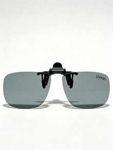 2 piezas Gafas de moda unisex con clip, diseño abatible que se adapta a la mayoría de las gafas, adecuado para ciclismo, senderismo, golf, playa y camping - Multicolor - Ver 3
