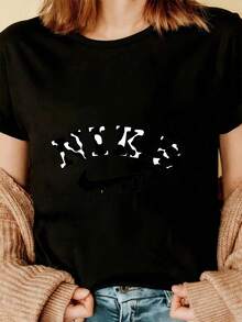 Women T-Shirts - Black - View 3