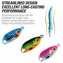 1Pc Ultralight Micro Fishing Spoon Set, 2.3cm/2.9cm Sinking Metal Baits With Simulation Fish Skin, Professional Glow Tackle For Trout, Crappie, Bluegill, And Small Sea Bass - S026 - View 5