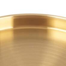 Gold Round Serving Trays Set Of 6,201 Stainless Steel Polished Brushed Finish,Raised Rolled Edge Flat Base Design,Stackable Dishwasher Secure Multipurpose Tray For Food Jewelry Cosmetic Home Bar Decor - View 8