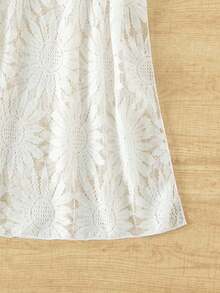 Vestido cover up unicolor transparente - Blanco - Ver 4