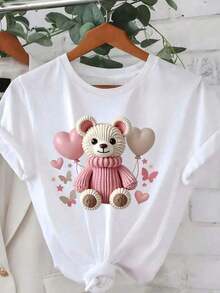 Women's Tops, Graphic Tees, Women's Halloween Costume, Women's Holiday Outfits, Women's Loungewear, Shirt - 白色 - 查看 1