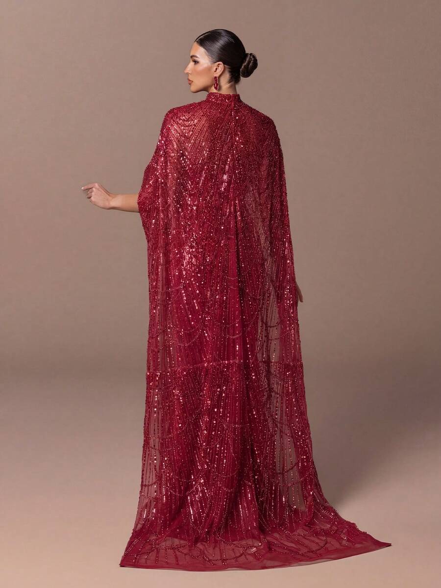 Faeriesty Đầm dạ hội cao cấp dành cho nữ - Đầm maxi đuôi cá lấp lánh đính sequin, thích hợp cho đám cưới, sự kiện thảm đỏ và tiệc nghỉ dưỡng.