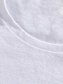 "A Y'all Need Relax" Printed T-Shirt, Casual Short-Sleeved Crew Neck T-Shirt For Spring And Summer, Women's Clothing. Women's Blouses > Clothing - 白色 - 查看 4