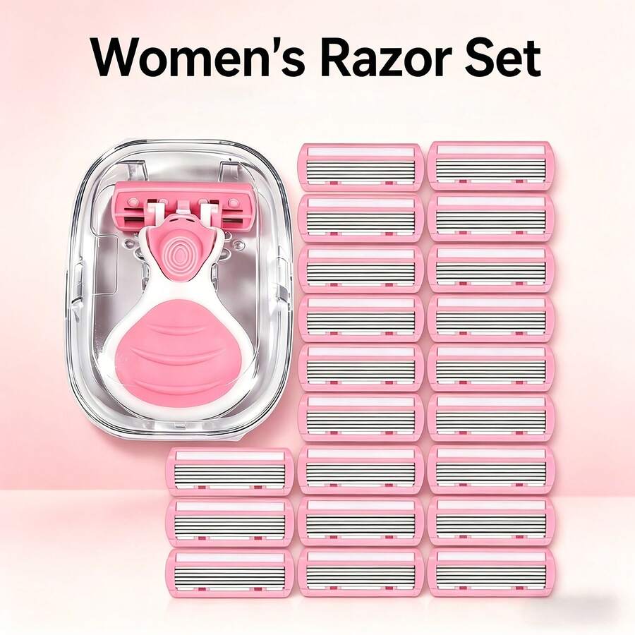 Portable Travel 6‑Layer Women's Razor, Washable Compact Body Shaver For Full Body Hair Removal, Small Lightweight Design For Purse & On‑The‑Go Use, Face Razor, Wax Hair Removal