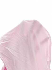 Camiseta ajustada con cuello redondo, almohadilla en el pecho y transpirable.Camisola básica para mujer sin sujetador - Rosa - Ver 6