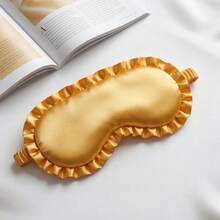Silk Ruffle Sleep Eye Mask Eye Protection Travel Soft Sleeping Shading Eye Covers Multicolor Eye Patches For Woman Man - Multicolor - View 12