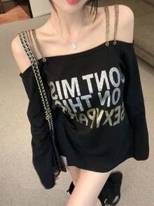 Women Tops - Black - View 4