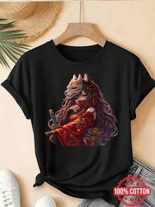 Women T-Shirts - [White] - View 7
