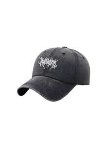 1Pc Unisex Washed Baseball Cap, Adjustable Outdoor Sun Protection Casual Hat,Suitable For Daily Matching For Spring, Autumn Travel, Beach, Y2k Style For Boys And Girls - Multicolor - View 13