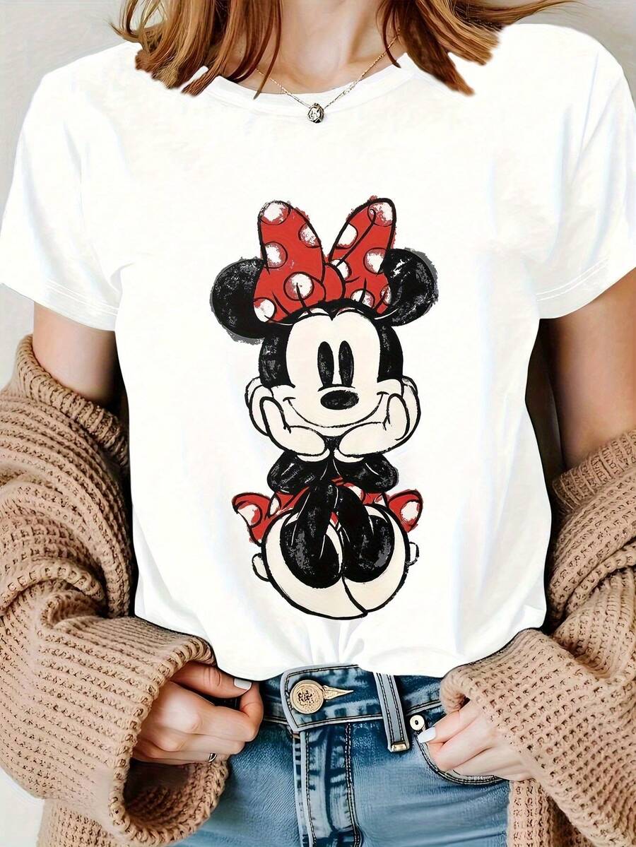 2026Las mujeres deberían usar camisetas clásicas, suaves y cómodas, blusas de moda para reducir su edad.2026 - Blanco - Ver 1