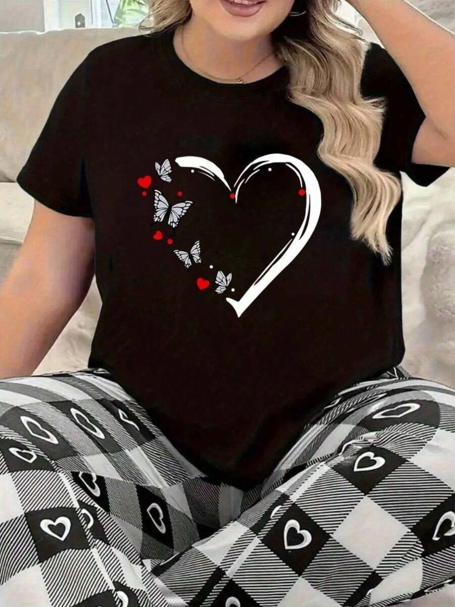 Women's Cotton Crew Neck Casual T-Shirt Basic Graphic Print T-Shirt, Lightweight Fabric | Only Available As Individual T-Shirts, 1 Piece 100% Cotton Simple T-Shirt For Everyday Wear - 黑色 - 查看 1