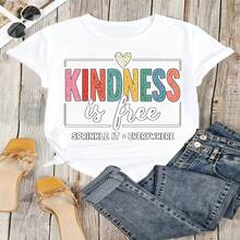 Heartfelt Teacher Appreciation Graphic T-Shirt 100% Cotton Oversized Soft Breathable Casual Crewneck Short Sleeve Top Thank You Teacher Best Teacher Teacher's Day Educator Gift Cute Teachers Educators School Staff Gift Givers - 白色 - 查看 12