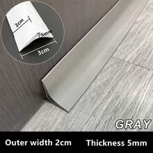 1pc 2m PVC Self-Adhesive Floor Trim And Edging - Multifunctional Inner Edge Protector With Hidden Cable Channel - A - View 12