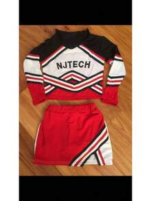 COS Cheerleading Costumes, Performance Outfits, Dance Costumes, Cheerleading And Aerobics Outfits, Role-Playing Costumes, Stage Wear - Red - View 4