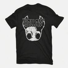 Camiseta de hombre, Hollow-Mens-Tee-demonigote, camiseta de anime para hombre, moda otaku, reino de cómics,  de la cultura de los fans, camiseta gráfica de estilo callejero, top casual de verano, adecuada para entusiastas del anime y la cultura pop, camiseta de mujer, top de mujer, tops para mujer, top, unisex. - Negro - Ver 1