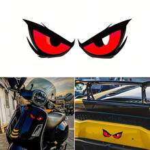Pegatinas de ojo de monstruo - Adecuadas para coches, motocicletas, ventanas, paredes lisas, botellas, ordenadores - Resistentes a los arañazos y duraderas - 1 unidad - Ver 6