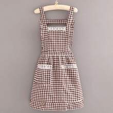New Fashionable Waterproof, Oil-Proof, Stain-Resistant Lace Plaid Apron, Unisex Design, Great For Mother's Day, Independence Day, Birthday Gifts - X - View 9