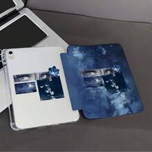 1 Ốp lưng máy tính bảng màu xanh dương in hình mắt và bướm theo phong cách anime, tương thích với iPad thế hệ thứ 10 10.9 inch 2022 / Air 13 (M3 2025) / Air 11 (M3 2025). Tương thích với SAMSUNG, , Oppo Pad, Matepad, Vivo Pad, Honor Pad. - Nhiều màu - Xem 7