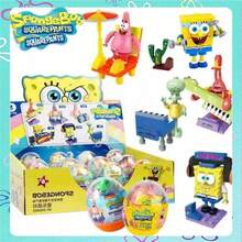 SpongeBob SquarePants 1pc Surprise Egg Featuring Popular Cartoon Characters Like And Squidward. Each Egg Contains A Mystery Gift, Including Random Collectible Character Figurines, Party Favors, Special "Golden Egg" Designs For Smash Games, And Fun Capsule Toys. (Assorted Styles) - Multicolor - View 4