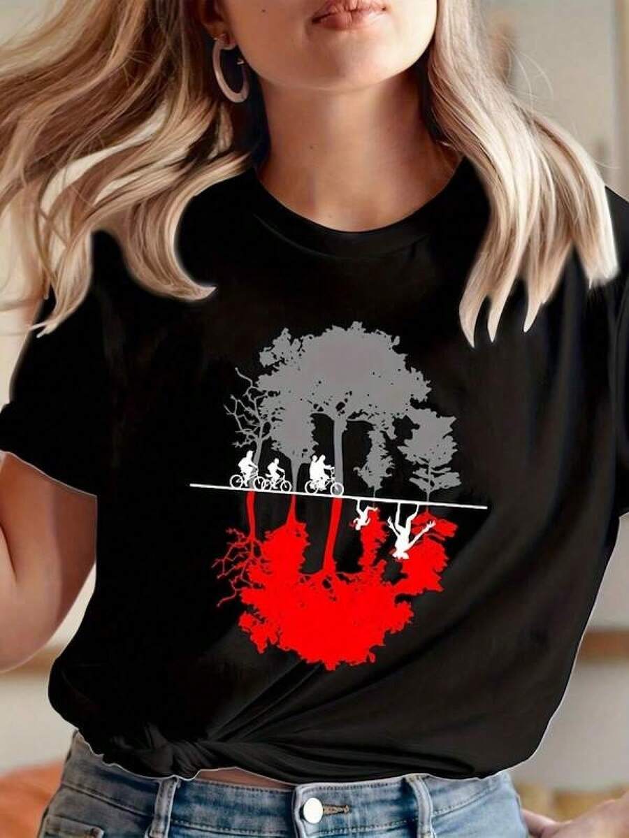 Women T-Shirts - Black - View 1