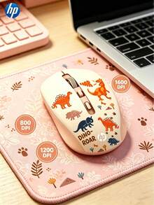 HP S1000 Plus 可爱静音无线鼠标，2.4GHz 便携式 USB 鼠标，即插即用，适用于台式机和笔记本电脑，完美的节日礼物 - 查看 7
