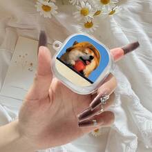 1个（仅耳机盒，不含配件），兼容Galaxy Buds Pro / Galaxy Buds 2 Pro / Galaxy Buds Live / Galaxy Buds FE / Galaxy Buds 4，时尚百搭透明软质耳机盒，UV印刷快乐小狗图案，无线耳机2Pro透明简约保护套 - 無色 - 查看 11
