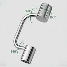 1080° Rotating Faucet Extender, U-Shaped Swivel Faucet Aerator, Dual Mode Spray With Upward Water Spray, Splash Proof Water Saving Nozzle For Kitchen And Bathroom Sink - Default - View 3