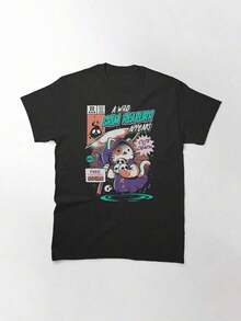 Grim Reapurr Essential-Shirt, Women's-Shirt, 220g Cotton, Casual Crew Neck, Comfortable And Everyday Wear. - Black - View 7