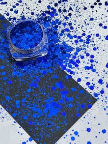 1 Botella de Polvo de Brillo Holográfico Colorido Mixto 3D, Lentejuelas, Decoraciones de Arte de Uñas, Accesorios de Joyería de Uñas DIY Coreanos - Multicolor - Ver 20