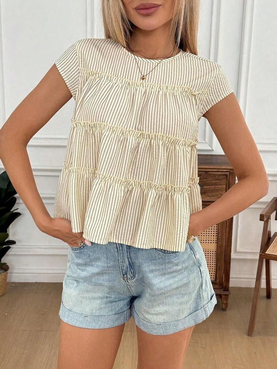 Camisa floral casual de mujer para el verano - Multicolor - Ver 1