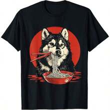 1 Piece Of Vintage Schnauzer Print T-Shirt For All Seasons, 100% Cotton, Single-Sided Print, Round Neck, Short Sleeve, Unisex, Base Layer, 180g Cotton. - 顏色 9 - 查看 7