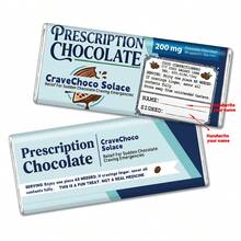 10 pièces Étiquettes autocollantes de chocolat d'ordonnance de fantaisie, étiquettes de barres de chocolat mini à thème médical drôle, autocollants de chocolat blagueur, parfait pour la décoration de fête d'anniversaire et de vacances - Multicolore - Voir 1