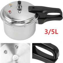 3/5 Litre Pressure Cooker For Kitchen & Catering, Aluminum Alloy , Suitable For All Hob Types Including Induction Hob - Silver - Silver - View 2