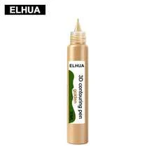 ELHUA 3D Outline Pen In Gold/Silver, Acrylic Paint DIY No-Bake Frame Painting Supplies - 1pc - View 12