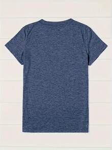19 THE COFFEE CAKE Sudadera casual de cuello redondo para uso diario, camiseta cómoda y suave para mujer JPBL - Azul marino - Ver 4