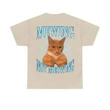 Camiseta de Verano 2026 con Divertido Meme de Gato - Mewing LooksMax, Camiseta con Gráfico de Gato Maullando, Prenda de Algodón Unisex para Hombres y Mujeres, Camiseta Retro Urbana para Uso Diario - Blanco - Ver 6