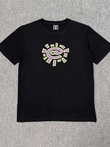 Fashion-Adele Tour August 2024 Printed T-Shirts For Men And Women, Cotton T-Shirts, Short Sleeve Summer T-Shirts, Round Neck, Plus Size - 黑色 - 查看 1