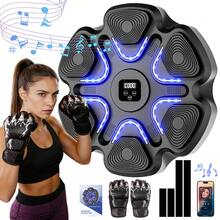 Interactive Punching Bag, Music Boxing Training Device With Boxing Gloves, Wall-Mounted Electronic Punching Target, Suitable For Adults, 9 Modes And 9 Speed Settings - Black - View 15
