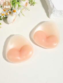2入 矽膠三角胸墊 優雅純色 可水洗重複使用 比基尼泳衣用 非織物 - 彩色 - 查看 10