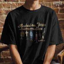 Pesca Cristiana en Papúa Nueva Guinea, Anclado en Jesús, Diseño de Camiseta de Pescador (Descarga Digital) - Negro - Ver 1
