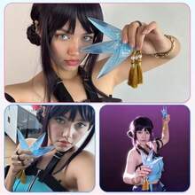 3件組 Zoe 武器 塑膠獵人道具附流蘇 女性動漫服裝配件 男士適用 萬聖節 Cosplay 柔軟透明塑膠道具 無刃 動漫收藏 日常遊戲 主題活動吸睛禮物 - 彩色 - 查看 2