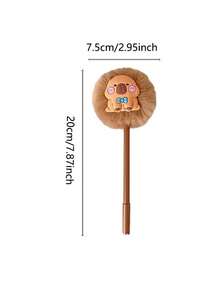 1 chiếc bút lông hình chuột lang nước dễ thương, màu trung tính, dùng cho học sinh tự làm sổ tay, bút ký tên, mực nước. - Nhiều màu - Xem 3