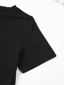 Women's Casual Christmas Gift T-Shirt With Flat 2D Print "This Is What An Amazing Housewife Looks Like", 100% Pure Cotton, Short Sleeve, Round Neck, Regular Fit, Suitable For All Seasons, Knitted Fabric, 180 Grams. - 黑色 - 查看 4