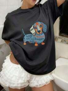 Women T-Shirts - Black - View 5
