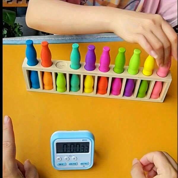 1 Stück Neues lustiges Flaschenerinnerungs-Logik-Denk-Kreativspielzeug für den Tisch, ideales Geschenk für Geburtstag, Feiertage, Paar, Weihnachten, Spielepaare, Stressabbau Quetschspielzeug