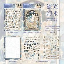 一套樱花茶会兔子拼图贴纸，塔罗牌拼图贴纸，全息风景贴纸，DIY装饰拼贴材料，创意美学贴纸，趣味房间装饰，减压学习用品，返校季 - A - 查看 18