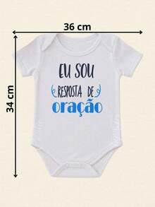 Body de Bebê Temático Resposta de Oração - Branco - Visão 6
