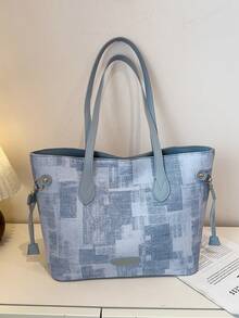 Large Capacity Handbag For Women, New Arrival Minimalist Commuting Shoulder Tote Bag - Multicolor - View 11