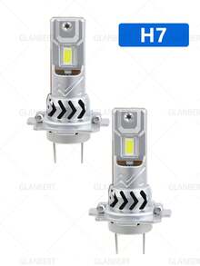 GLANBERT Bộ 2 bóng đèn pha ô tô H7/H11/9005/9006 - Phiên bản cắm điện trực tiếp có quạt - Xem 13